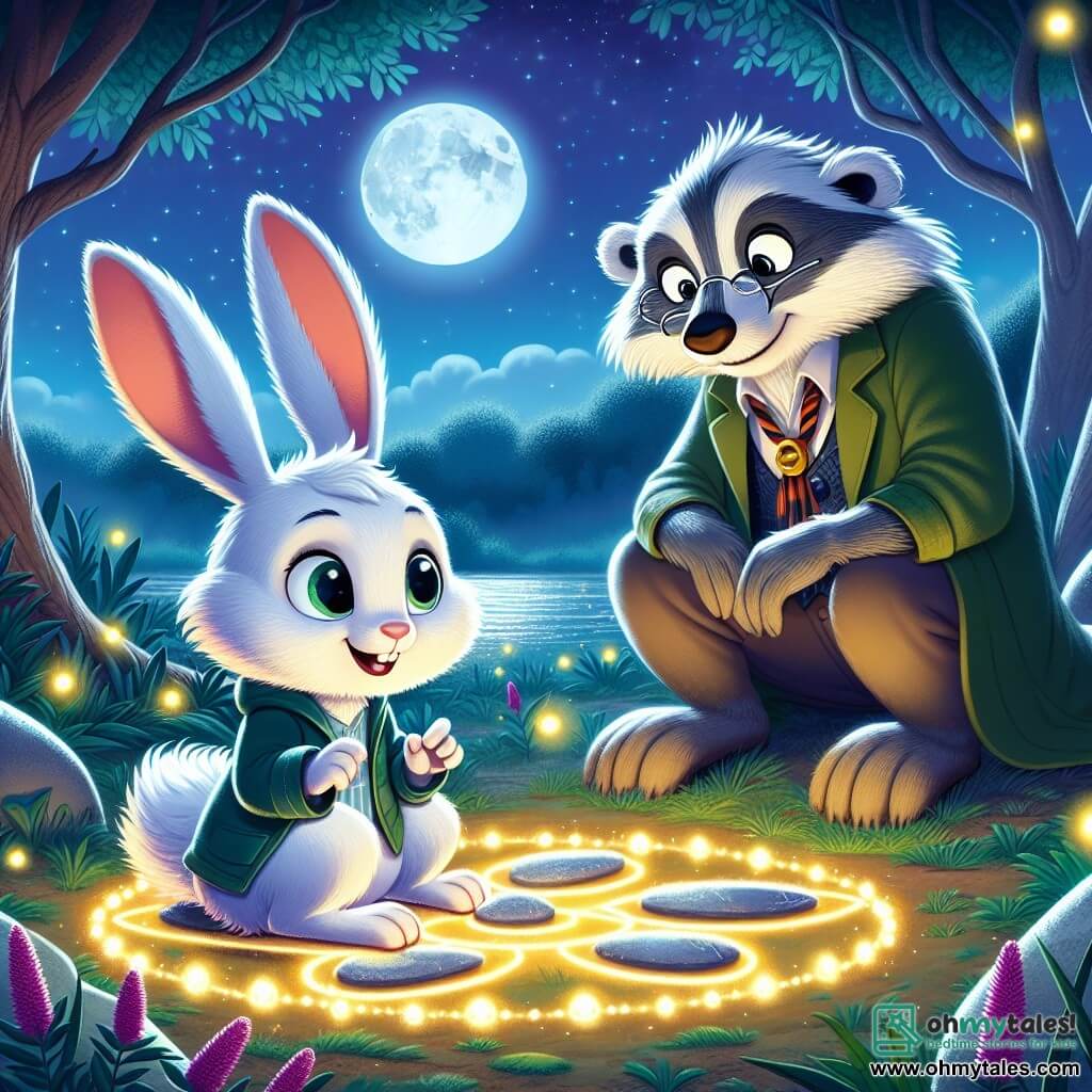 The Moonlit Path of Thistle the Curious Rabbit | Philosophical story ...