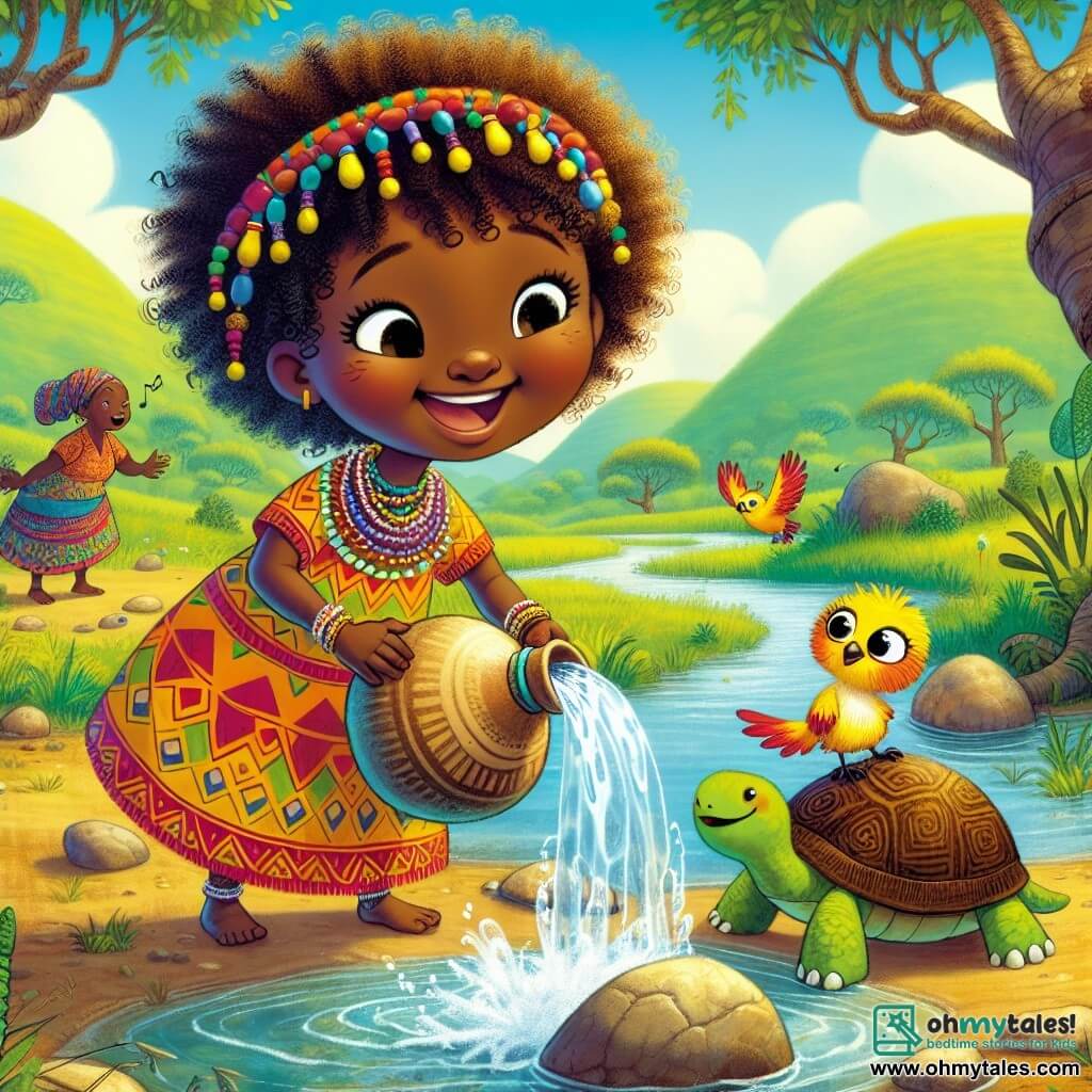 🎧 Amina and the Hidden Stream | African tale | 3-4 years old | Audio ...