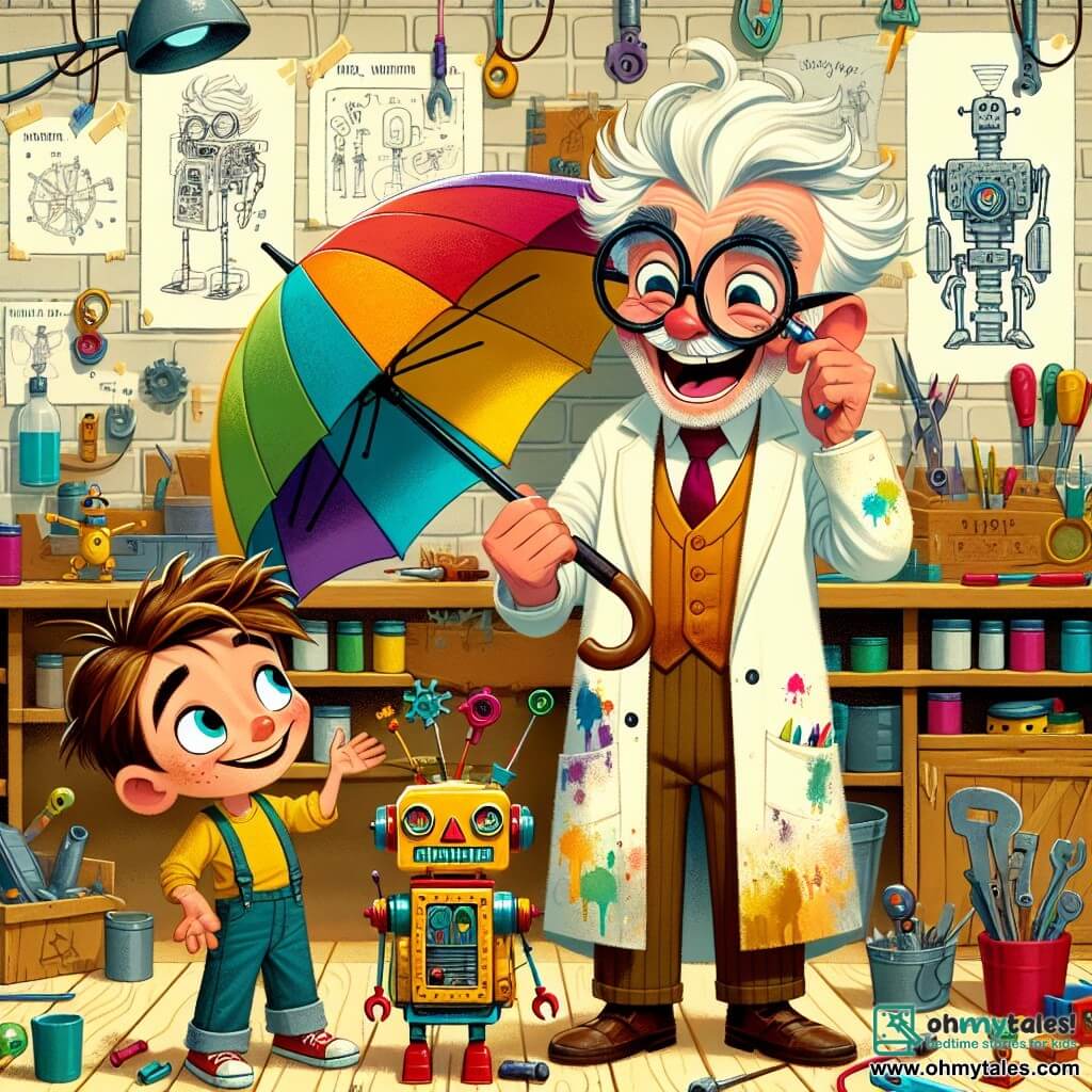 The Whimsical Umbrella | Inventor's Story | 3-4 years old | Story about ...