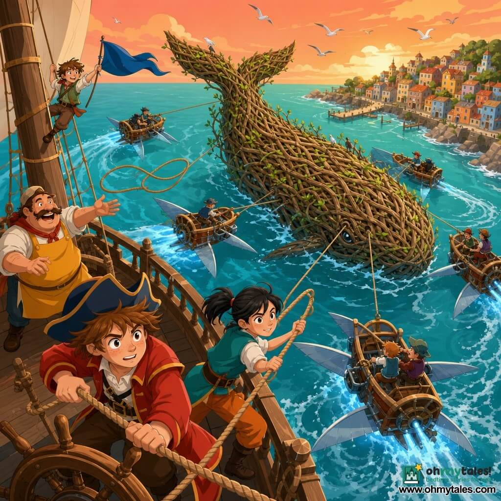 The Rout The Root-Whale and the Six-Boat Secret | Adventure story