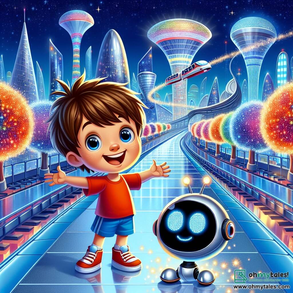 Max's Sparkling Adventure | Story of a futuristic city | 3-4 years old ...