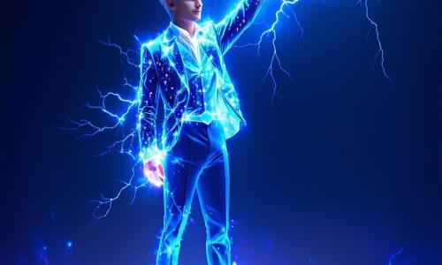Personajul principal, Victor, este un bărbat cu părul alb ca zăpada și ochi strălucitori ca stelele. Poartă un costum albastru electric decorat cu modele luminoase, iar fața lui exprimă o determinare amestecată cu o blândețe dulce. Se află pe o scenă, ridicând o mână spre cer, generând fulgere strălucitoare în jurul său, iluminându-și fața cu o strălucire magică. Lângă el se află Maria, o fetiță de 8 ani, cu părul lung și brunet și ochi plini de curiozitate. Poartă o rochie colorată și îl privește pe Victor cu admirație, având brațele ridicate în semn de încurajare. Decorul este un parc vibrant, plin de flori multicolore și arbori măreți, sub un cer albastru deschis presărat cu nori albi. Copiii se joacă în fundal, adăugând o atmosferă veselă scenei. Situația principală arată cum Victor, supereroul, își demonstrează puterile electrizante în fața unui grup de copii uimiți, în timp ce Maria îl încurajează, creând o atmosferă de magie și inspirație.