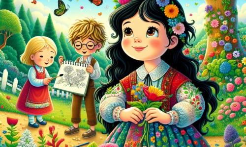 Red and the whispering woods Tale 910 years old Classic fairy