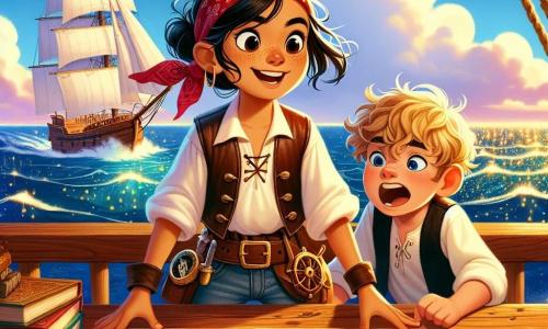 Isadora, una giovane piratessa dai capelli neri come l'ebano, si erge fiera sul ponte della sua nave, la 