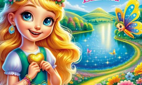 O fetiță de 8 ani, Ilinca, cu părul auriu ca mierea și ochii strălucind de curiozitate, stă pe marginea unui lac magic. Zâmbește cu uimire, ținând în mâini o inimă mică strălucitoare, simbol al iubirii și prieteniei. Lângă ea, Amadeus, un fluture colorat cu aripi vibrante de albastru și verde, zboară vesel în jurul ei, adăugând o notă de magie scenei. Decorul este încântător: lacul este înconjurat de flori strălucitoare care dansează în ritmul vântului, iar în depărtare, o colină curbată se înalță, împodobită cu un curcubeu strălucitor care luminează cerul albastru. Situația principală o arată pe Ilinca descoperind cufărul magic, cu un aer de bucurie și excitație, pregătită să împărtășească comoara ei cu prietenii în lumea feerică a Floraliei.