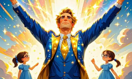 No centro da imagem, Asteron, um homem com cabelos dourados brilhantes como estrelas, veste um traje azul e dourado cintilante. Seu rosto expressa uma determinação corajosa enquanto levanta os braços para o céu, projetando raios de luz para afastar as sombras ameaçadoras. À sua direita, Lúcia, uma menina de 12 anos com óculos redondos e cabelo castanho preso em um rabo de cavalo, manipula um dispositivo brilhante que criou, seu rosto iluminado pela excitação e concentração. À sua esquerda, Paulo, um garoto de 11 anos com cabelos negros bagunçados e um olhar inteligente, observa atentamente a cena, pronto para dar instruções para ajudar Asteron. O cenário é a bela cidade de Lumina, onde edifícios coloridos de formas futuristas se erguem sob um céu escurecido por nuvens ameaçadoras. A praça central está cheia de lanternas cintilantes acesas pelos habitantes, criando uma atmosfera de solidariedade e esperança. A situação principal mostra Asteron, Lúcia e Paulo unidos em uma luta épica contra Umbra, a criatura das sombras, enquanto combinam suas forças para libertar a cidade da escuridão, iluminando o céu com seus brilhos de luz.