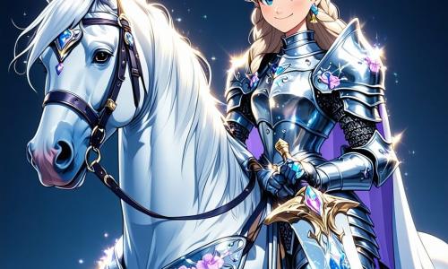 La principessa Elira, una giovane coraggiosa di circa 16 anni, è fiera sul suo destriero Arion, un magnifico cavallo con criniera argentata che brilla al sole. Indossa un'armatura scintillante decorata con motivi floreali, e il suo viso esprime una determinazione ardente, con occhi blu profondi che riflettono il suo coraggio. Nella sua mano brandisce un'arma scintillante, pronta per l'avventura. Accanto a lei, la saggia Isil, una donna anziana dai capelli argentati e dal viso rugoso, osserva attentamente la mappa magica che tiene. Indossa un lungo abito fluttuante, punteggiato di stelle dorate, e il suo sguardo è carico di saggezza e preoccupazione. Si tiene leggermente indietro, offrendo consigli a Elira. Il contesto è una radura verdeggiante, circondata da maestose montagne con cime innevate, dove la luce del sole filtra tra le foglie degli alberi. Fiori colorati punteggiano il terreno, e una leggera nebbia aleggia, aggiungendo un tocco di mistero all'atmosfera. La situazione principale mostra Elira, pronta a lanciarsi nell'ignoto, determinata a trovare la leggendaria Corona di Fuoco per salvare suo padre e il suo regno dalle grinfie del drago Tharagon.