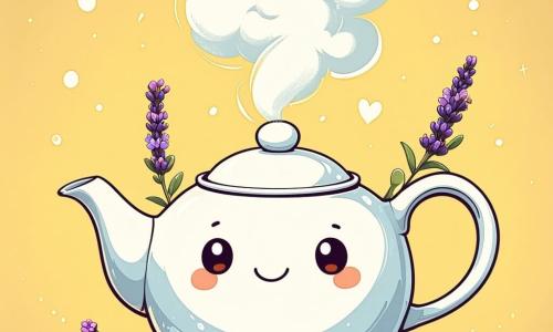 Hoofdpersonage: een kleine glanzende witte porseleinen theepot met een groot rond deksel en een sierlijk gebogen tuitje als een glimlach, vriendelijke cartoonachtige zwarte ronde ogen, die zachte gekleurde stoomwolken uitgiet. Bijpersonage 1: Pluim, een lavendelkleurig, donzig drieoog wezen, glimlachend en verwonderd, houdt lavendelblaadjes bij de stoom, links van de theepot. Bijpersonage 2: Rako, een lang, opgeblazen koraalkleurig wezen met lintachtige armen, geconcentreerd, blaast een glanzend windspoor onder de anderen zodat ze zweven, achteraan rechts. Bijpersonage 3: een groepje kleine Maanzee‑buitenaardse wezentjes met glanzende schubben van blauw naar groen, verlegen maar nieuwsgierig, zittend in een kring op afstand en langzaam naderend. Locatie: een geurende daktuin met kleurrijke plantbedden van groen basilicum, paarse lavendel en oranje wortelrijen, glanzende latwerkstructuren en kleine lampjes als zwevende sterren, verweerde houten vloer. Hoofdsituatie: een tafereel van delen en verzoening: de theepot giet zachte, kleurige stoom die de bange aliens kalmeert; iedereen zweeft licht op Rakos wind, verbaasde gezichten veranderen in warme glimlachen, lichte en warme sfeer.