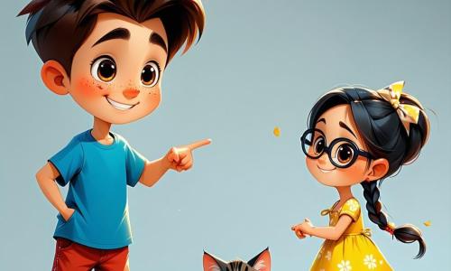 Există 2 personaje principale: Sami, un băiat de 8 ani cu părul castaniu și ochi jucăuși, îmbrăcat într-un tricou albastru și o pereche de pantaloni scurți roșii, care zâmbește și arată spre pisicuța flămândă, și Laila, o fetiță de 8 ani cu părul lung împletit și ochelari rotunzi, îmbrăcată într-o rochie galbenă cu flori și sandale, care se apleacă și întinde o farfurie mică cu mâncare spre pisicuță. Acțiunea are loc într-un parc verde, plin de copaci și flori colorate, cu o peluză bine întreținută unde copiii se joacă. Un banc din lemn este aproape, iar cerul este albastru cu câteva nori pufoși. Sami și Laila descoperă o pisicuță flămândă și tristă, pregătindu-se să-i ofere mâncare pentru a începe prima lor fapta bună de Ramadan.