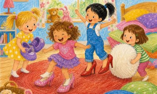 Four sisters play 