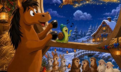 The Horse Who Turned Hoofprints into Christmas Lights