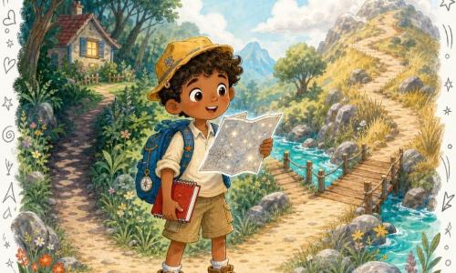 Louis and the Map’s Missing Line | Adventure story, 5-6 years old
