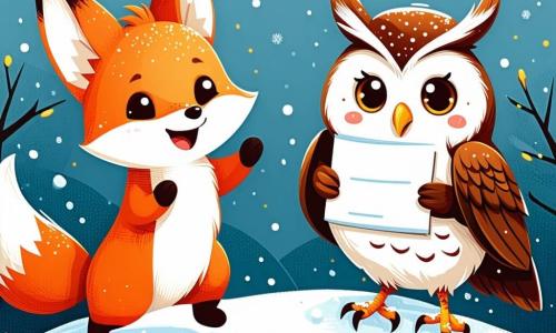 Rocco, un piccolo volpe dai vivaci peli arancioni e dagli occhi grandi scintillanti di gioia, salta felice sulla cima di una collina innevata, circondato da decorazioni colorate per il Capodanno. Accanto a lui, Gino, un saggio gufo dalle piume marroni e dagli occhi rotondi, osserva sorridendo, tenendo un piccolo rotolo di carta tra le zampe, pronto a scrivere il suo desiderio. Carla, un'adorabile coniglietta bianca con grandi orecchie, disegna stelle scintillanti nella neve, il suo viso radioso di eccitazione. Bobo, un orso bruno robusto, rimane un po' indietro, ridendo di cuore con un grande barattolo di miele in mano, pronto a condividerlo con i suoi amici. La scena si svolge in una foresta magica, con alberi coperti di neve brillante e ghirlande di luci colorate appese tra i rami. Il cielo è di un blu profondo, punteggiato di stelle scintillanti, e una dolce luce di luna illumina il paesaggio. Rocco e i suoi amici si preparano a festeggiare il Capodanno scrivendo i loro desideri su pezzi di carta, circondati da risate e gioia, pronti a rendere questa festa un momento indimenticabile.